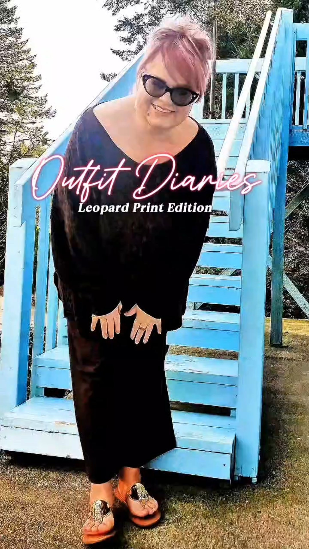 Jamming out to run errands (or casual day at work or travel day, or the carpool catwalk) doesn’t mean you have to look sloppy. 
💖 It’s just as easy to throw on comfy flare hem cropped leggings, an oversized sweatshirt (in leopard, of course!) and sandals from summer that still look great!
🌟Tip: Be sure to wear a supportive adhesive bra so the straps don’t show and bring down the look.
👇🏼 Click through below and check out a lot of the great sales that are going on as retailers rotate their stock from winter into more spring looks.

For reference, I am 5’9” tall, normally wear a 2X top, XL – 18 bottoms, and a size 10 shoe. Here I am wearing an XL in the sweatshirt, and could go down to an L for a more fitted, but still comfortable look. The pants are XXL and very roomy, could maybe go down to an XL depending if you carry more weight in your hips and thighs or not. Shoes are size 10 and fit TTS. 

#LTKFindsUnder50 #LTKFindsUnder100 #LTKShoeCrush winter outfit for women, comfy casual outfit big hug oh snap offline extended sizes, espresso brown, casual work outfit old navy Brighton eyeglasses @ae  @Target  @Aerie @NOOD @Maurices 
#ltkpetite #ltktall #ltktravel #ltku #ltkover40 #ltksalealert #ltkbump 


#LTKootd #LTKMidsize #LTKPlusSize