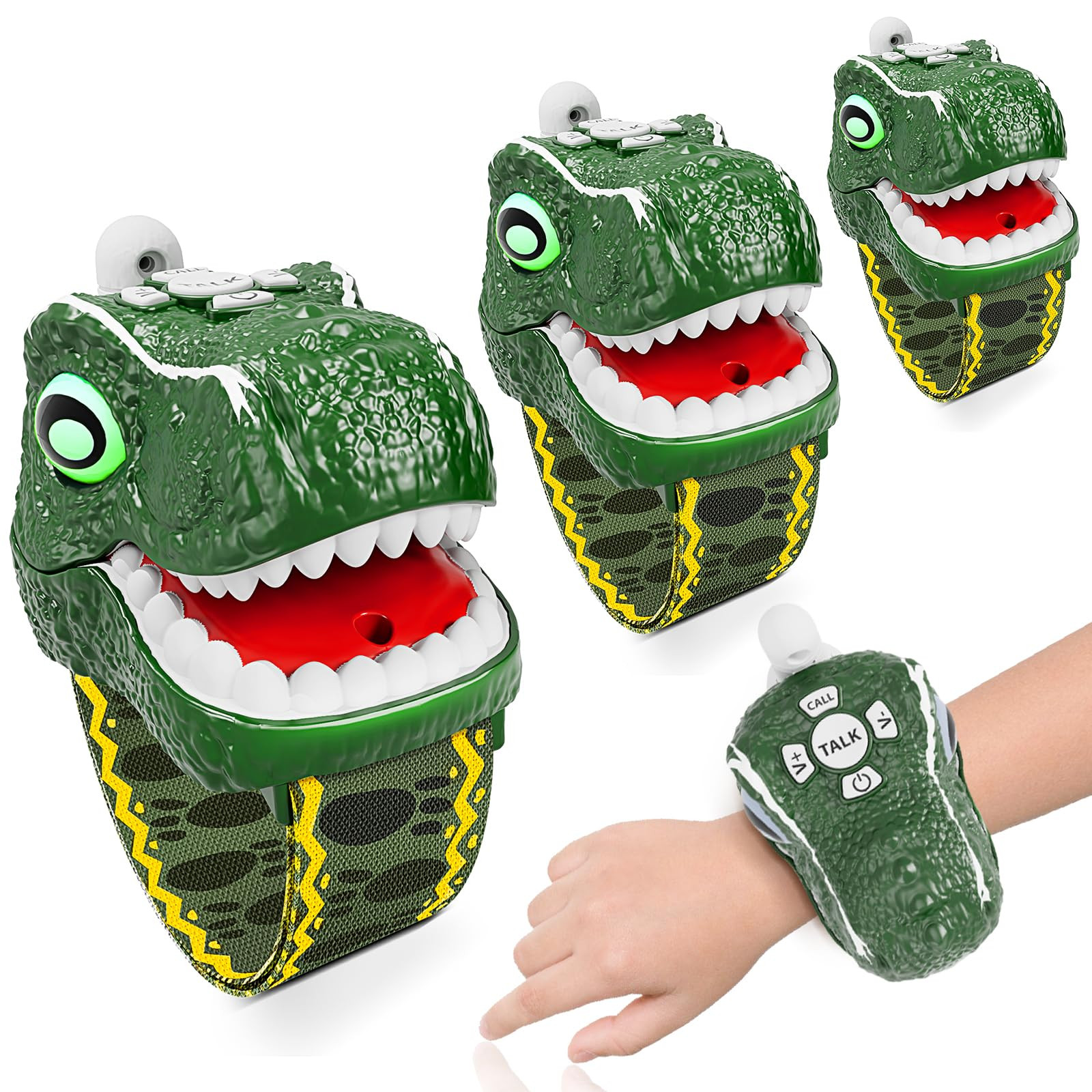 Dinosaur Walkie Talkies for Kids 3 Pack Camping Gear T-Rex Outdoor Toys for Boys Girls Age 3-12 Y... | Amazon (US)