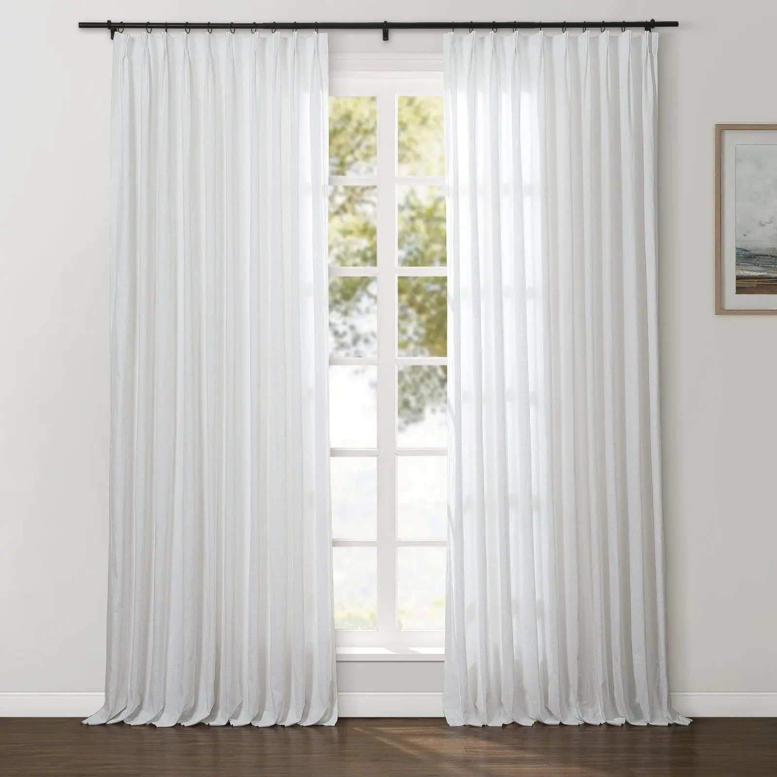Ian Linen Drapery Pleat - Snow White 151-3 | TWOPAGES
