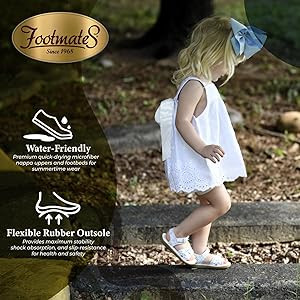 Amazon.com | FOOTMATES Ariel and Eco-Ariel Waterproof Sandals for Girls and Boys with Slip-Resist... | Amazon (US)