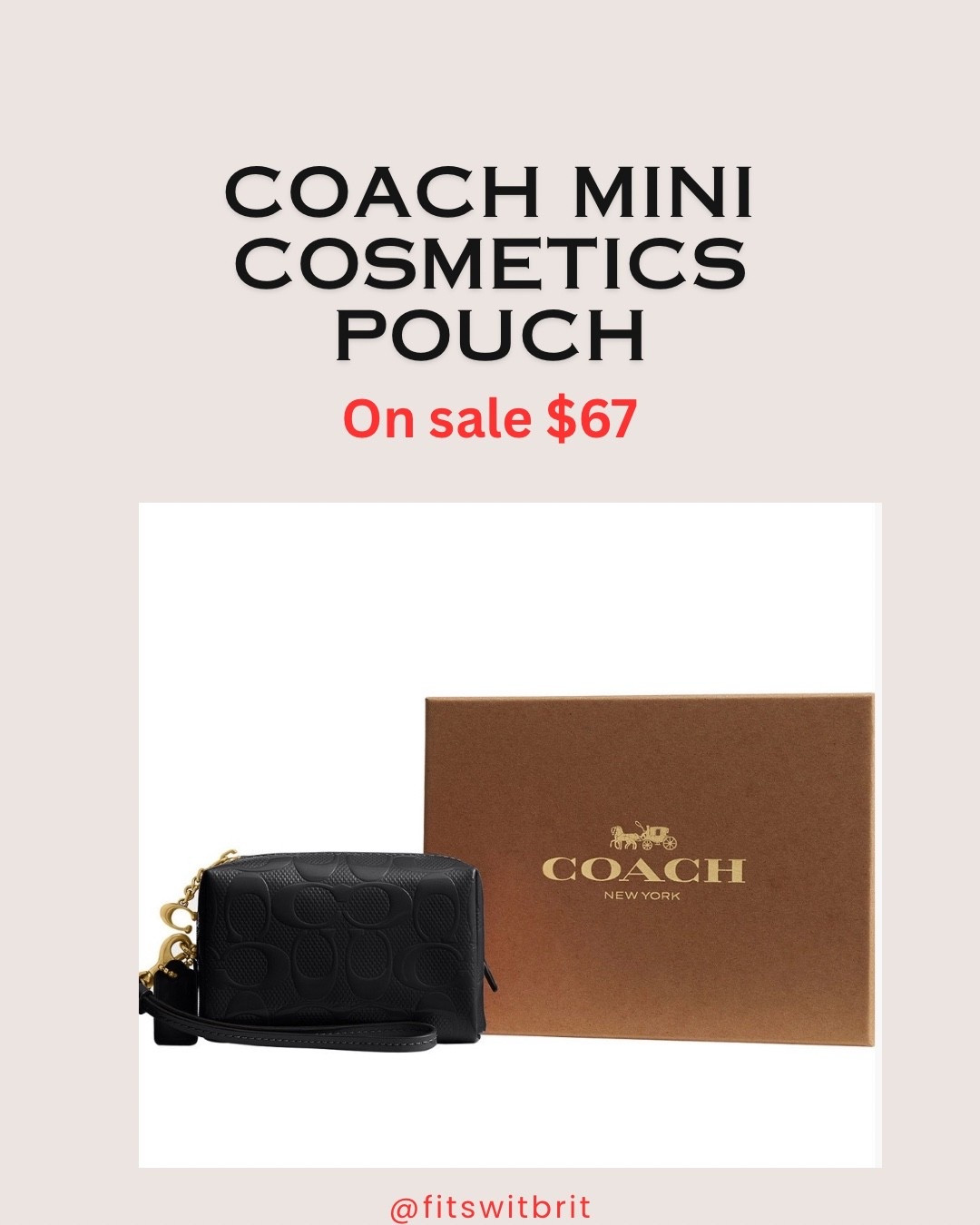 Coach mini cosmetics pouch on sale $67

#LTKTravel #LTKGiftGuide #LTKBeauty