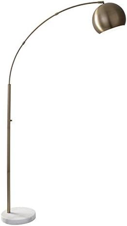 Adesso 5170-21 Astoria Modern Chic Arc Lamp, Smart Outlet Compatible, 42" x 12" x 78", Antique Br... | Amazon (US)