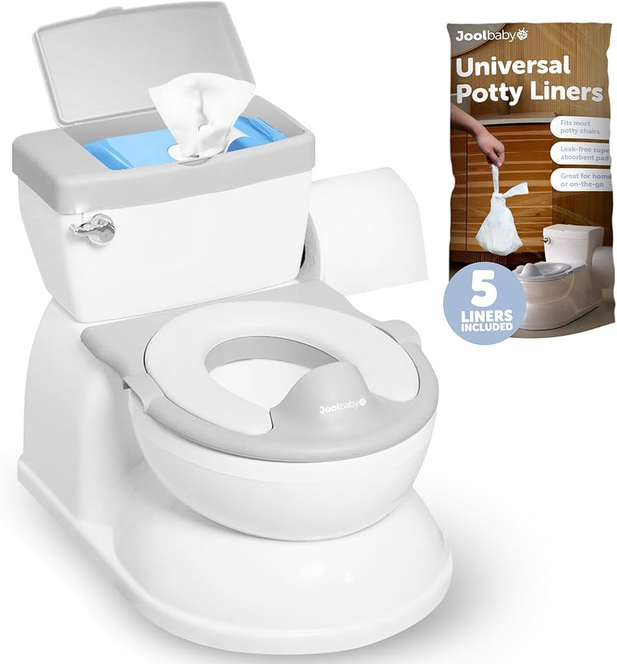Real Feel Potty with Wipes Storage, Transition Seat & Disposable Liners - Realistic Toilet - Easy... | Amazon (CA)