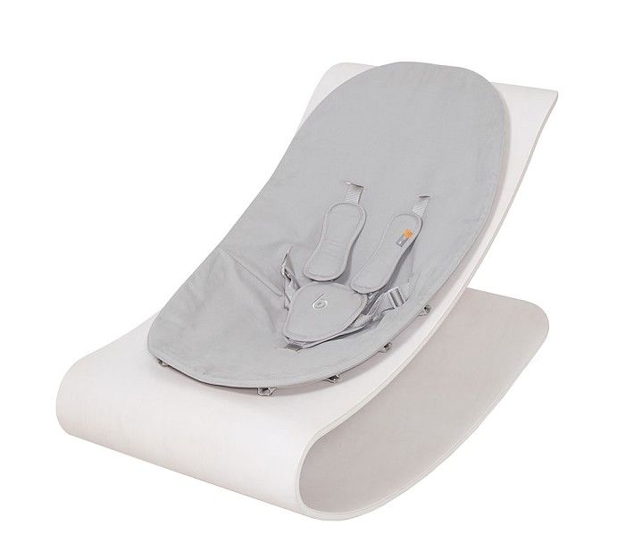 bloom Coco Stylewood Lounger, Beach House White Frame/Frost Gray Seat | Pottery Barn Kids
