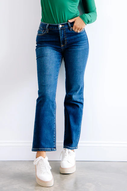 Dear John Anika Moonlight Straight Leg Jean | The Willow Tree