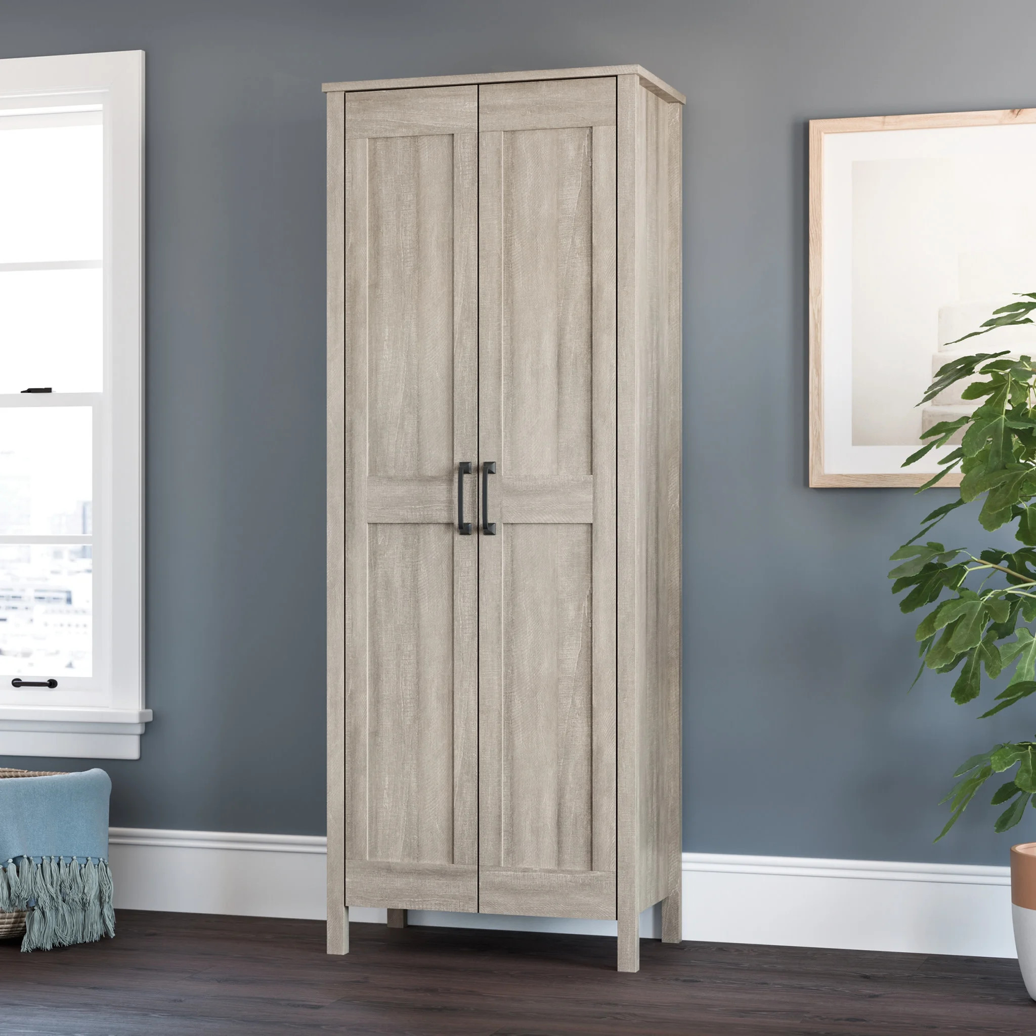 Sauder Two-Door Storage Cabinet, Spring Maple Finish | Walmart (US)