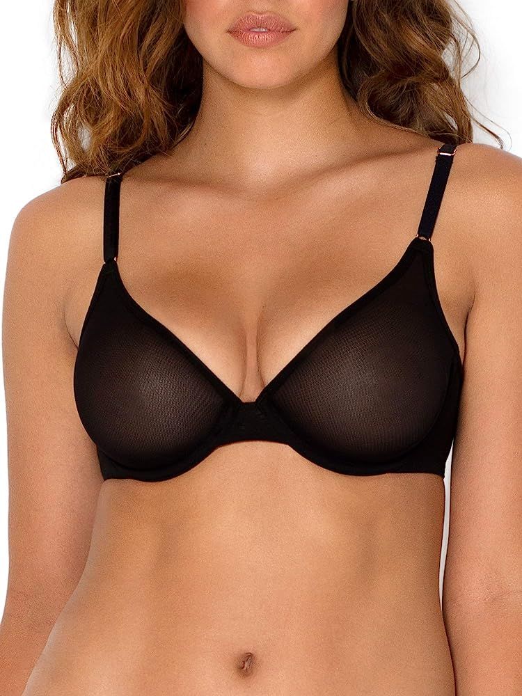 Smart & Sexy Women's Sheer Mesh Demi Underwire Bra, available in single and 2 Packs! | Amazon (US)