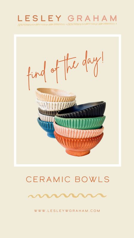Ceramic bowls. Cereal bowls. Etsy artist. Ice cream
Bowls. 

#LTKhome #LTKunder50