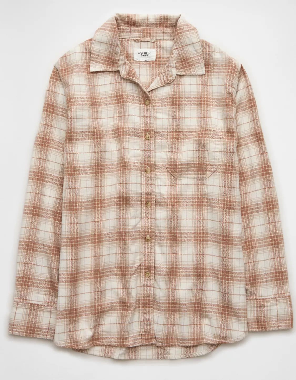 AE Oversized Plaid Flannel Shirt | American Eagle Outfitters (US & CA)