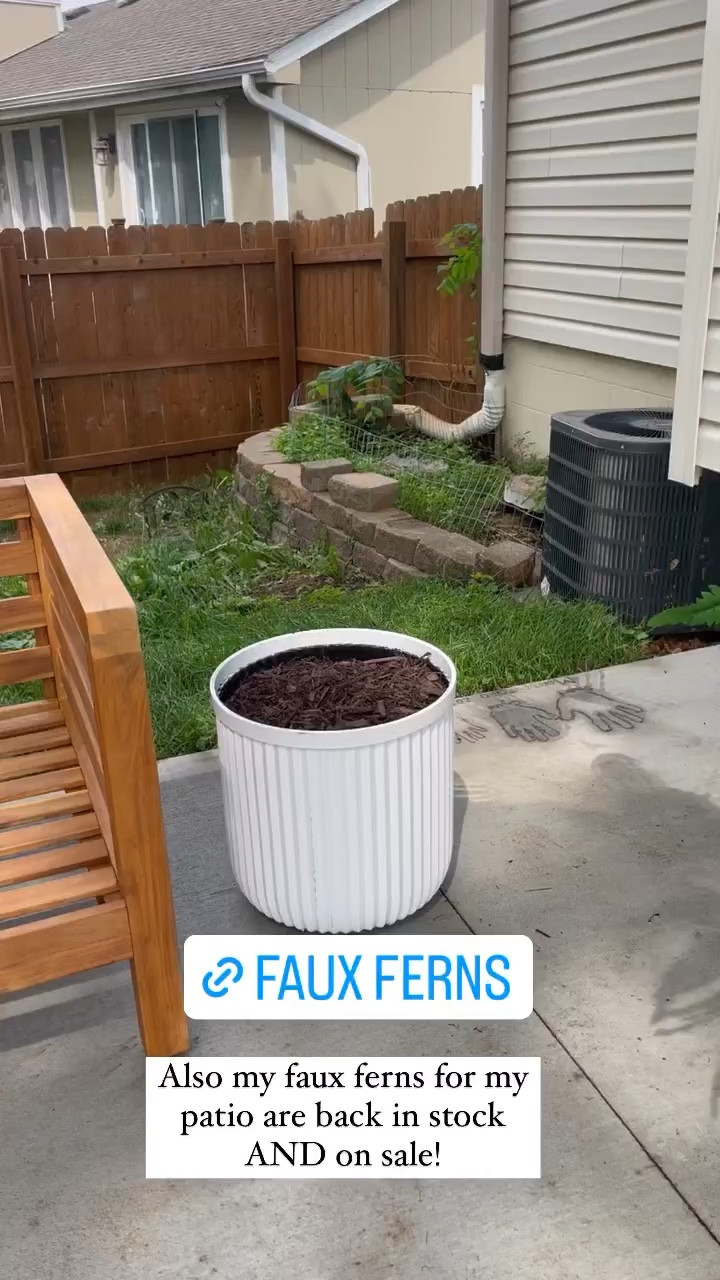 Faux Ferns from Amazon
Planter from Walmart
Patio decor

#LTKhome #LTKSeasonal #LTKunder50