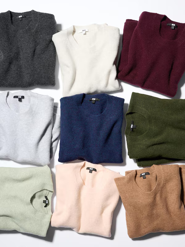Soufflé Yarn Crew Neck Jumper | UNIQLO (UK)