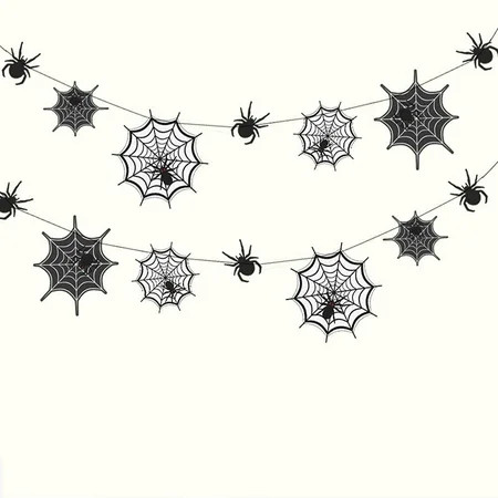 Black Spider Web Halloween Party Decoration | Walmart (US)