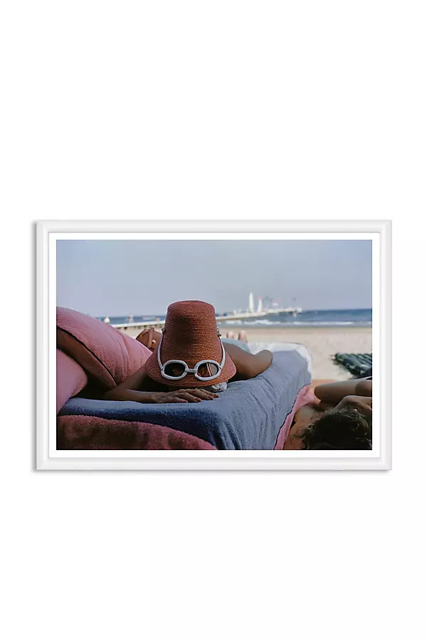 Sunbathing in Venice, 1954 Wall Art by Slim Aarons | Anthropologie (US)
