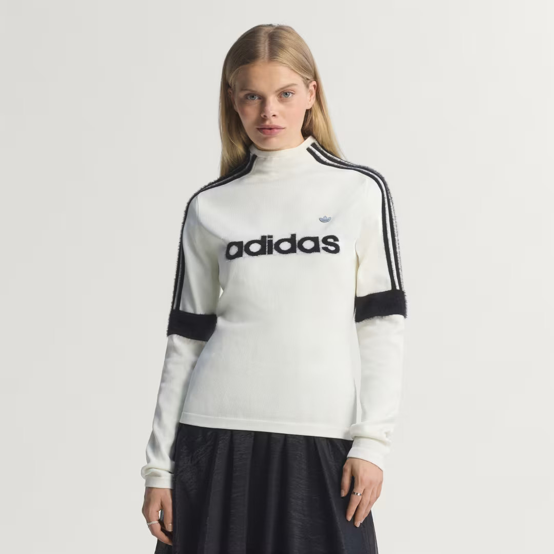 adidas Long Sleeve Tee Off White L Womens | adidas (US)