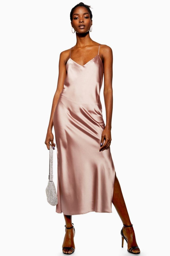 Plain Satin Slip Dress | Topshop UK