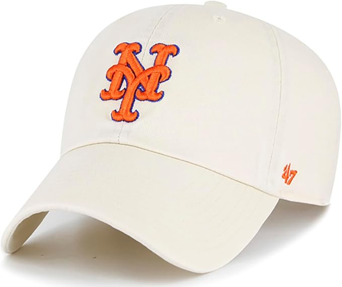 47 Brand MLB Natural Primary Logo Clean Up Adjustable Baseball Cap Hat, Adult One Size Fits All | Amazon (US)