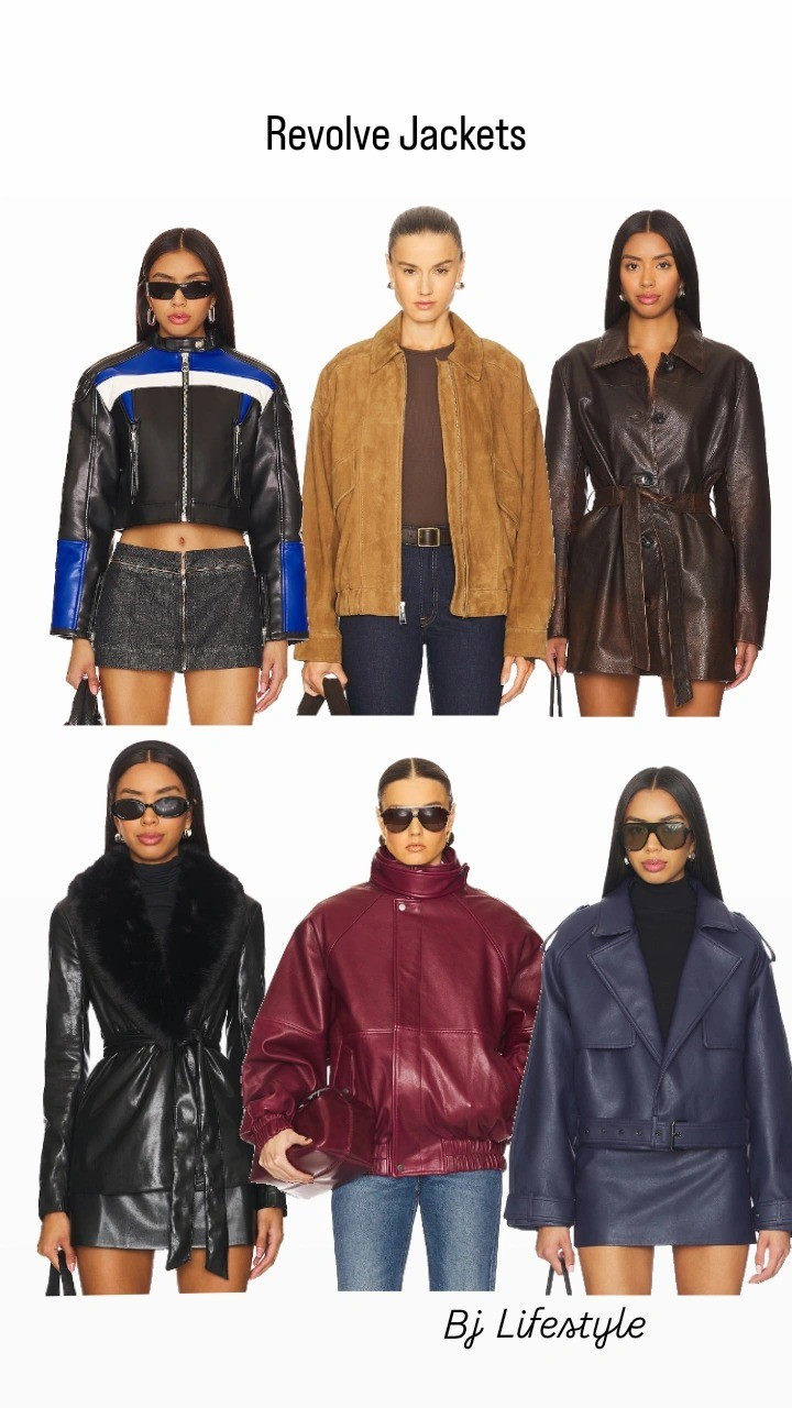 Revolve Jacket Collection. #Ltkjacket #LtkRevolve #Fauxleatherjacket 

#LTKCyberWeek #LTKSeasonal #LTKPetite