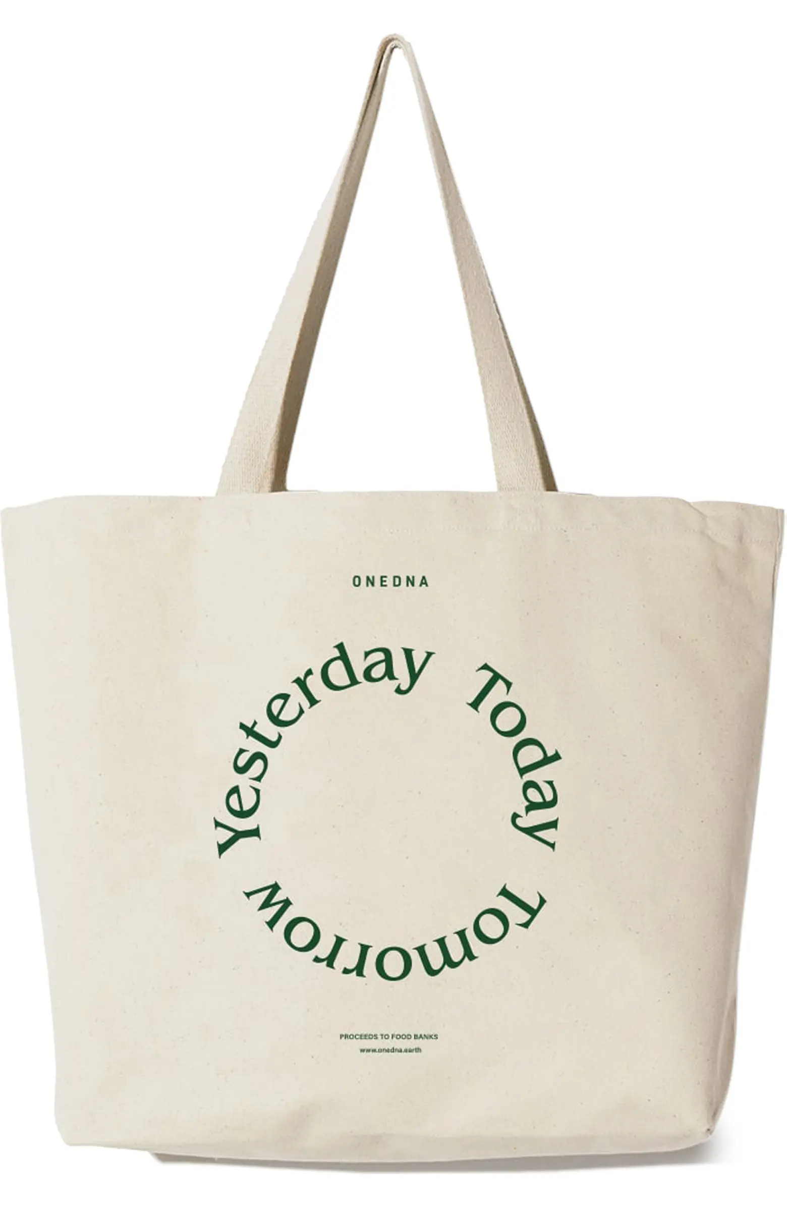Yesterday Today Tomorrow Graphic Canvas Tote | Nordstrom