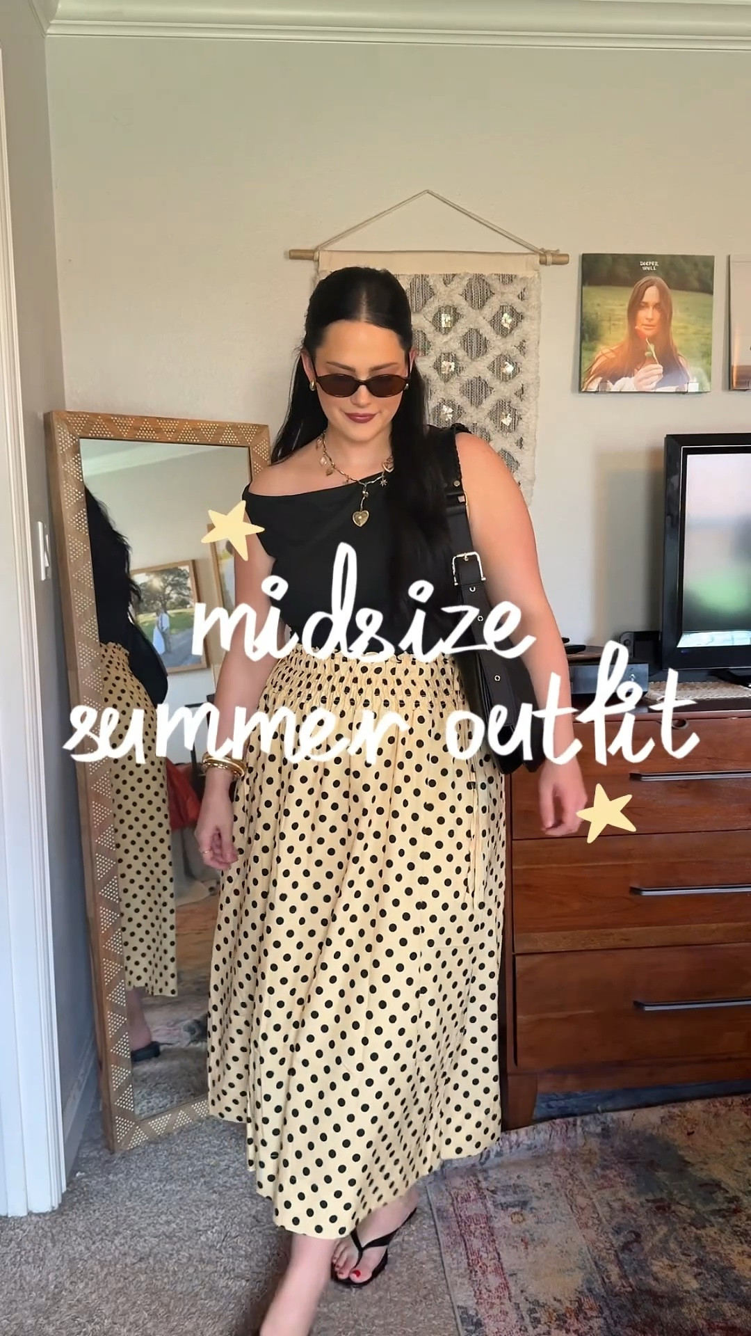 Wearing size XL in the top and skirt! Could probably have sized down to large in the shirt for it to be super fitted. Stretchy material & double lined so no bra needed 💛

#LTKootd #LTKMidsize #LTKSaleAlert