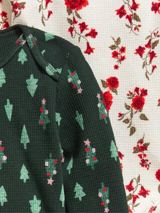 Unisex Thermal-Knit Long-Sleeve Bodysuit 3-Pack for Baby | Old Navy (US)