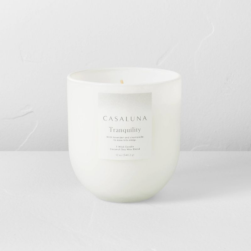 Tranquility Core Frosted Glass Candle White - Casaluna™ | Target