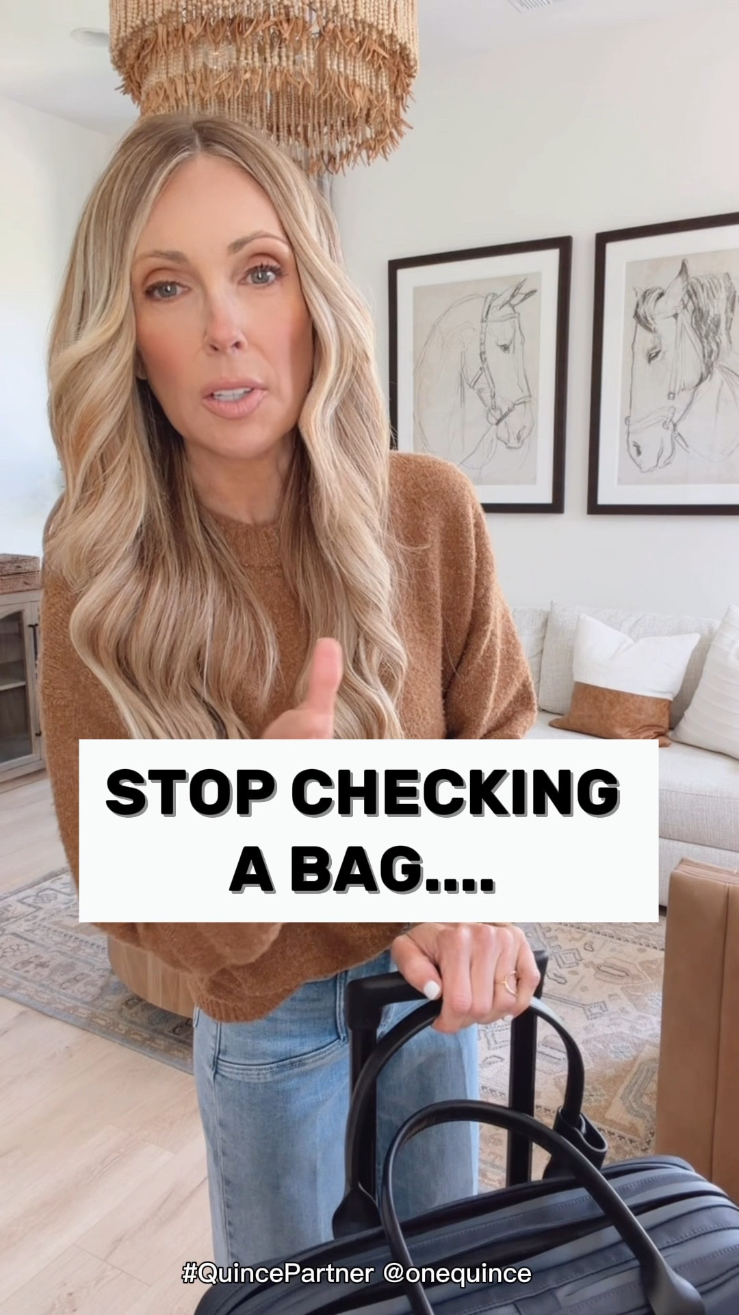 Trying Quince’s new travel bag duo and this might be the smartest carry-on + personal item combo I’ve found. Designed for real travel days with thoughtful organization, spacious compartments, and little details like a key clip and easy-access pockets that actually make a difference. 

 #QuincePartner @onequince @Quince  

#LTKmomlife #LTKTravel