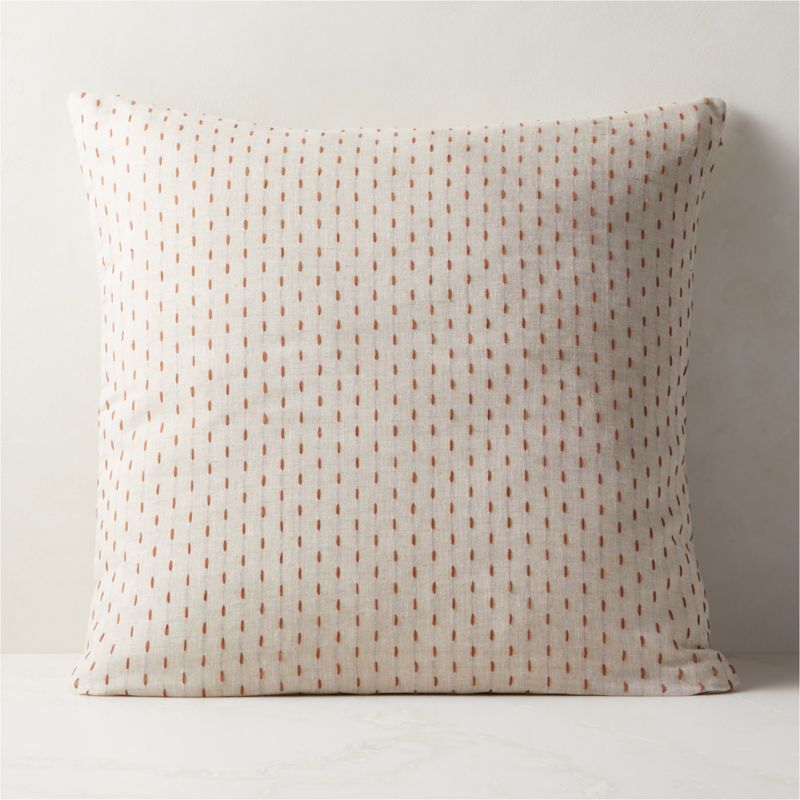 Cuivre Stitched Modern Throw Pillow With Down-Alternative Insert 26" | CB2 | CB2