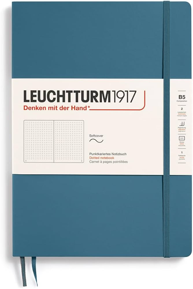 LEUCHTTURM1917 - Notebook Softcover Composition B5-123 Numbered Pages for Writing and Journaling ... | Amazon (US)