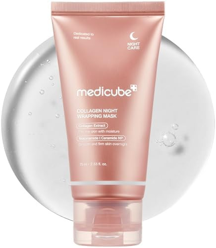 medicube Collagen Overnight Wrapping Peel Off Facial Mask Pack - Elasticity & Hydration Care, Red... | Amazon (US)