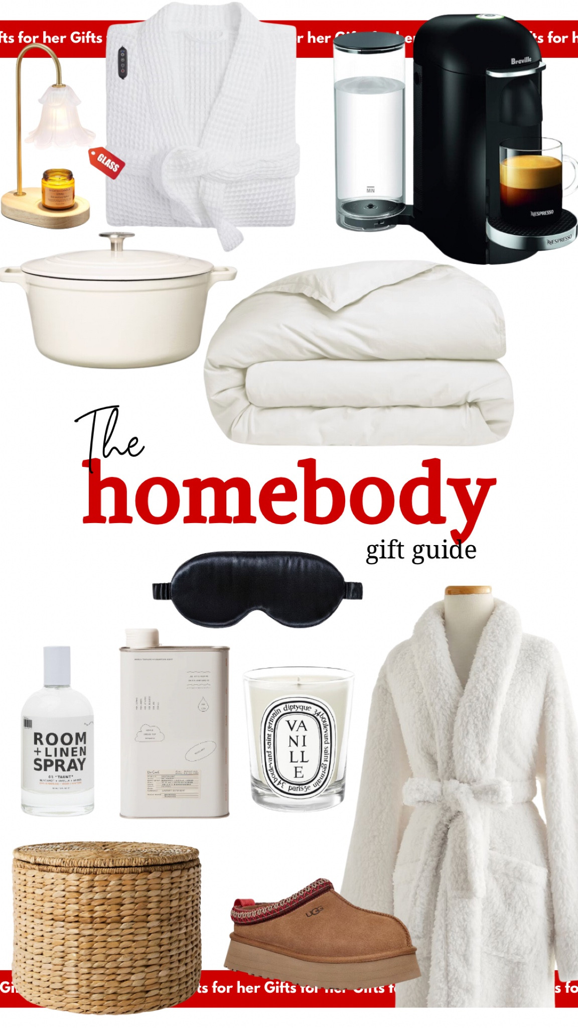 Looking for the perfect holiday gifts for the homebody in your life? 🏡✨ From cozy robes to luxurious candles, these thoughtful finds are ideal for relaxing and recharging at home. Swipe to shop the ultimate comfort essentials and make their space extra special this season! 🎁 #GiftGuide #HolidayGifts #HomebodyMustHaves #CozyLiving

#LTKHoliday #LTKHome #LTKGiftGuide