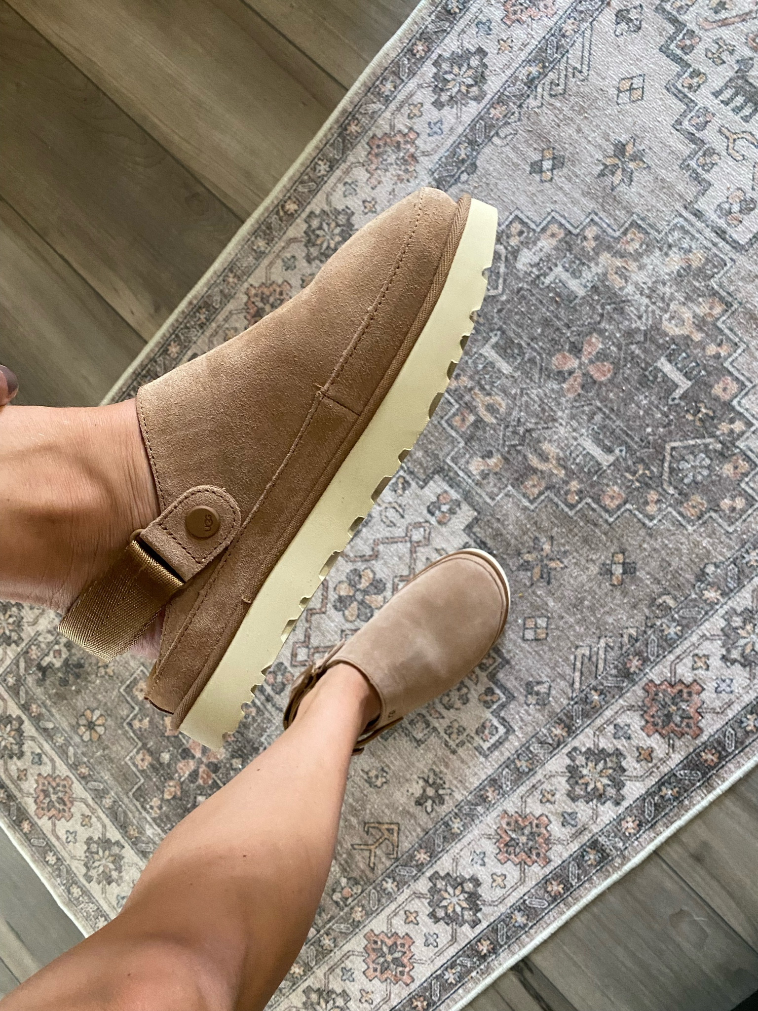 Ugg slippers. Ugg clogs. Super comfy. Like walking on clouds  