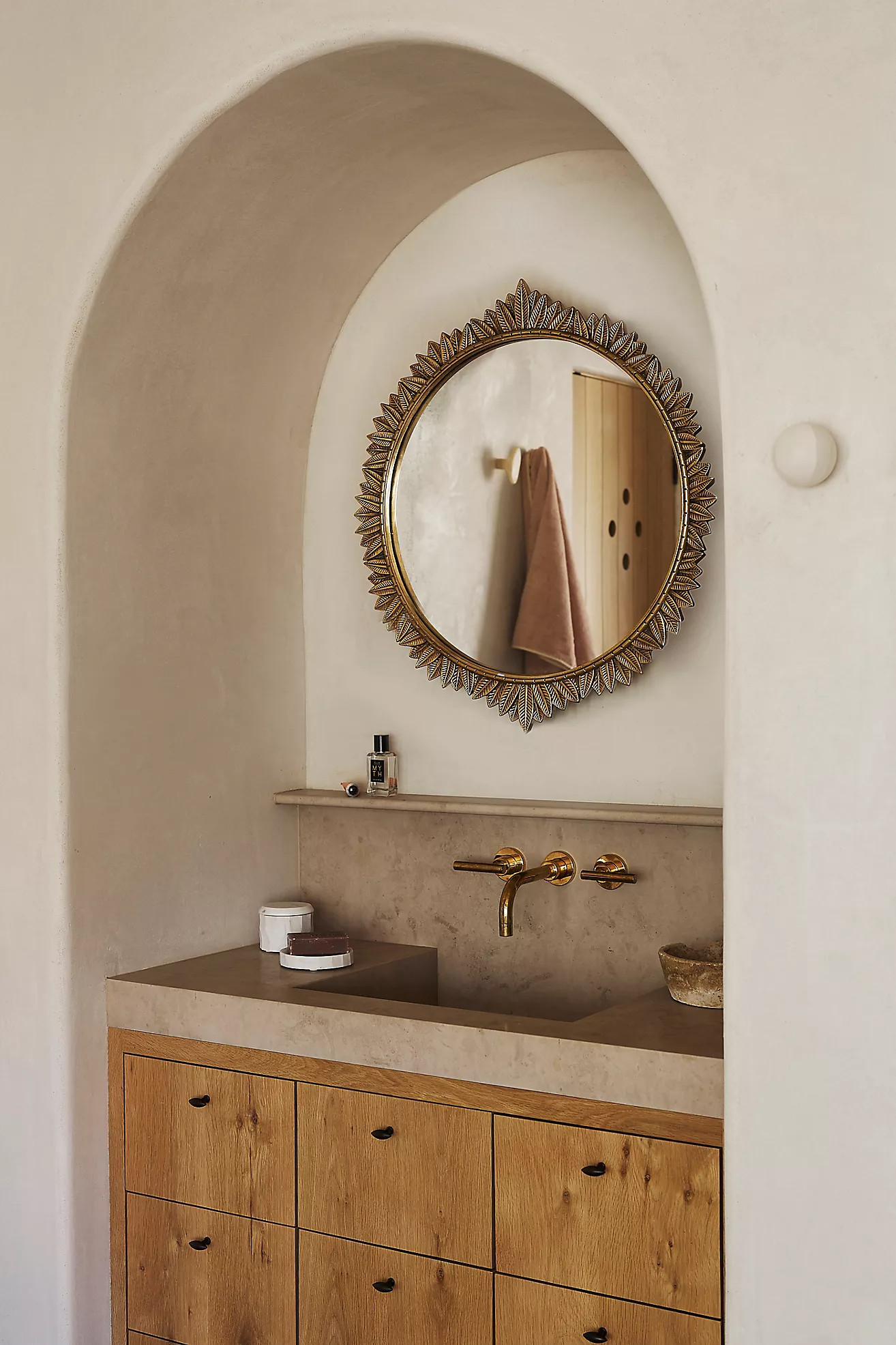 Demeter Round Wall Mirror | Anthropologie (US)