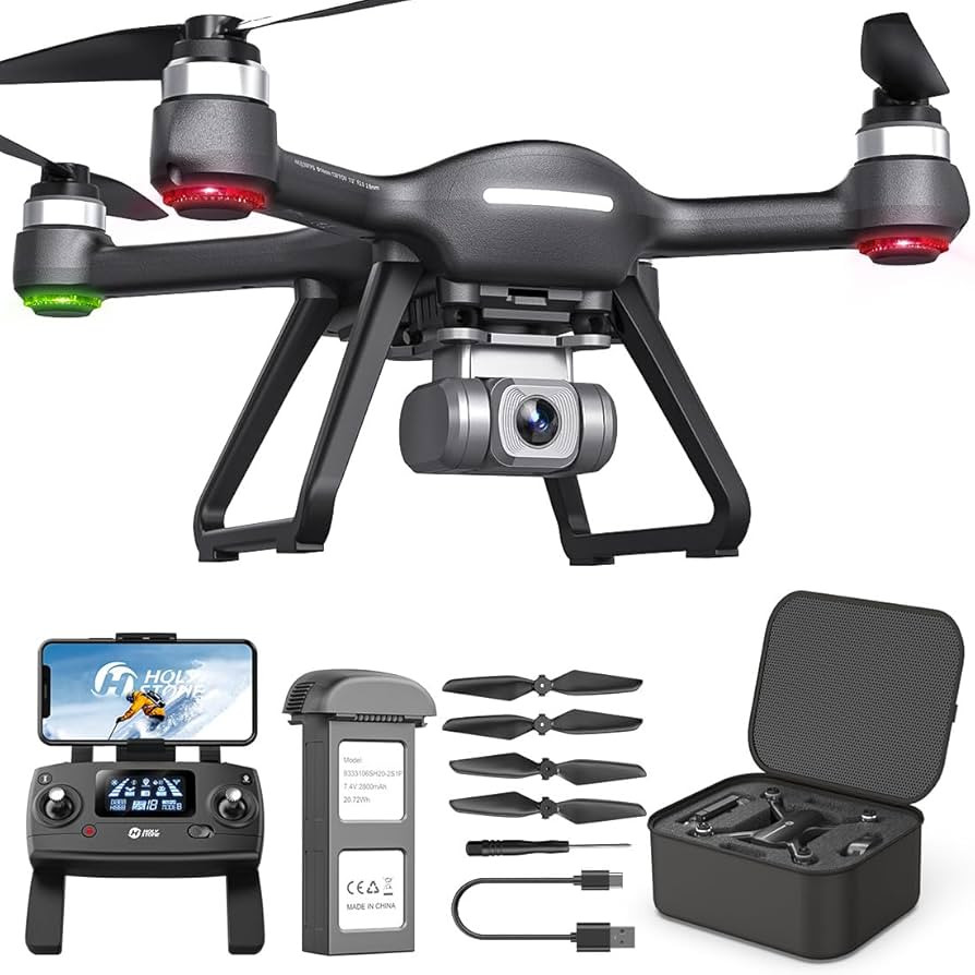 Holy Stone HS700E 4K UHD Drone with EIS Anti Shake 130 FOV Camera for Adults, GPS Quadcopter with... | Amazon (US)