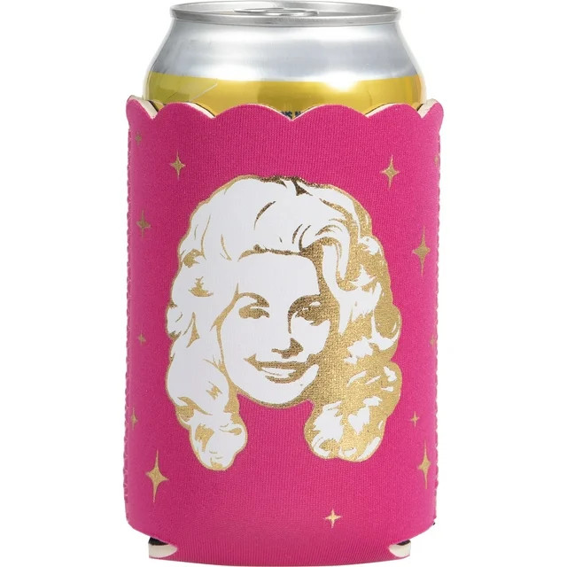 Dolly Parton Pink Christmas Can Cooler Sleeve Polyester 4" x 5" Party Favors | Walmart (US)