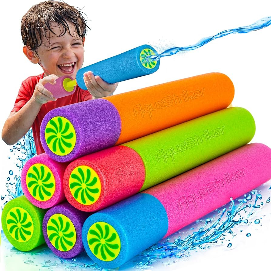 ArtCreativity Water Guns for Kids - 6 Pack - Swimming Pool Toys Water Squirter Gun - Fun Foam Wat... | Amazon (US)