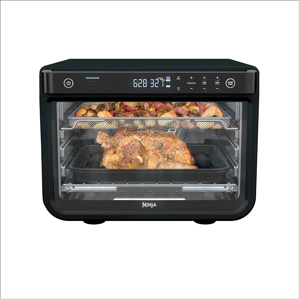 Ninja DT202BK Foodi 8-in-1 XL Pro Air Fry Oven, Large Countertop Convection Oven, Digital Toaster Oven, 1800 Watts, Black, 12 in. | Amazon (US)