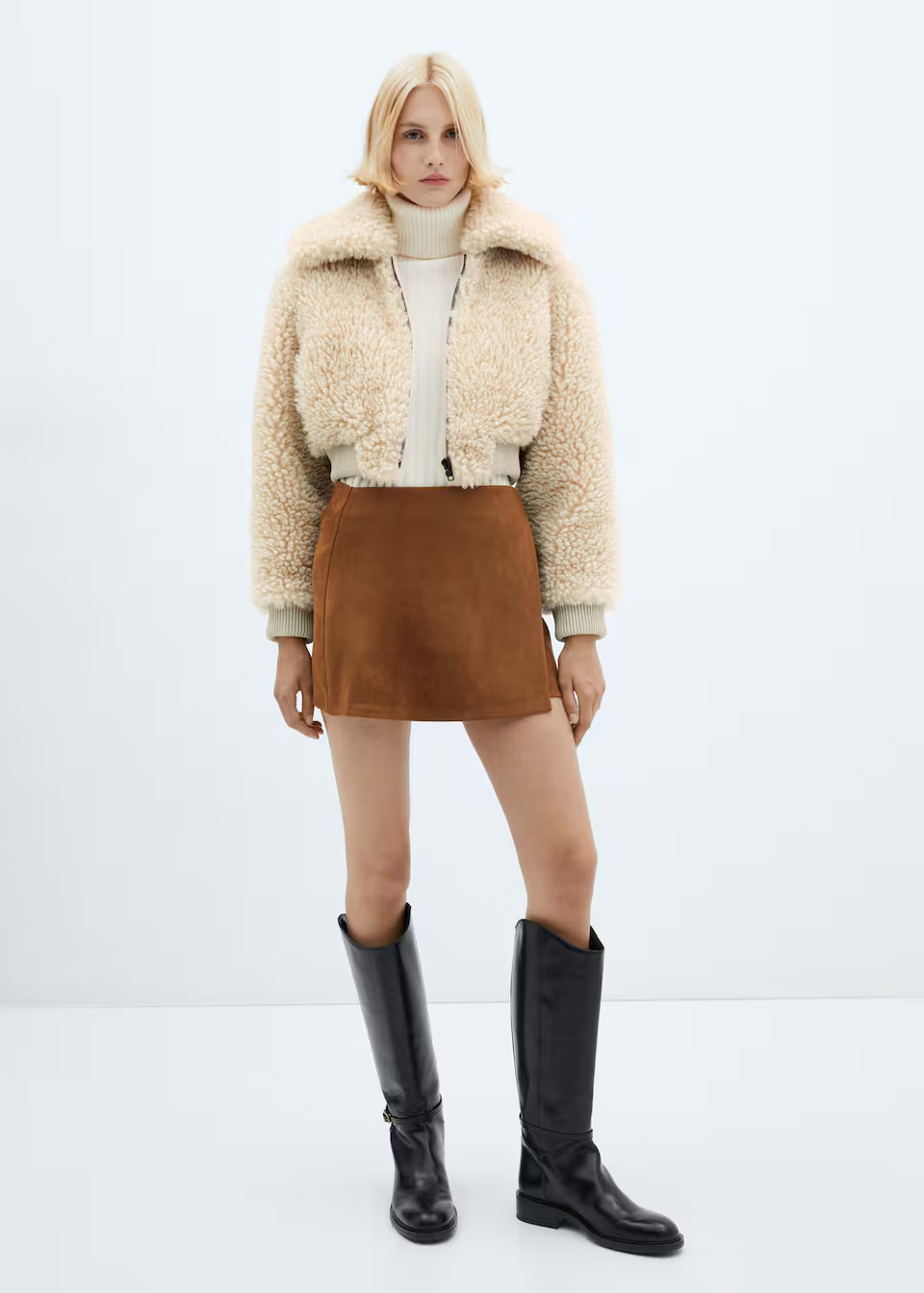 Fur-effect bomber jacket -  Women | Mango USA | MANGO (US)