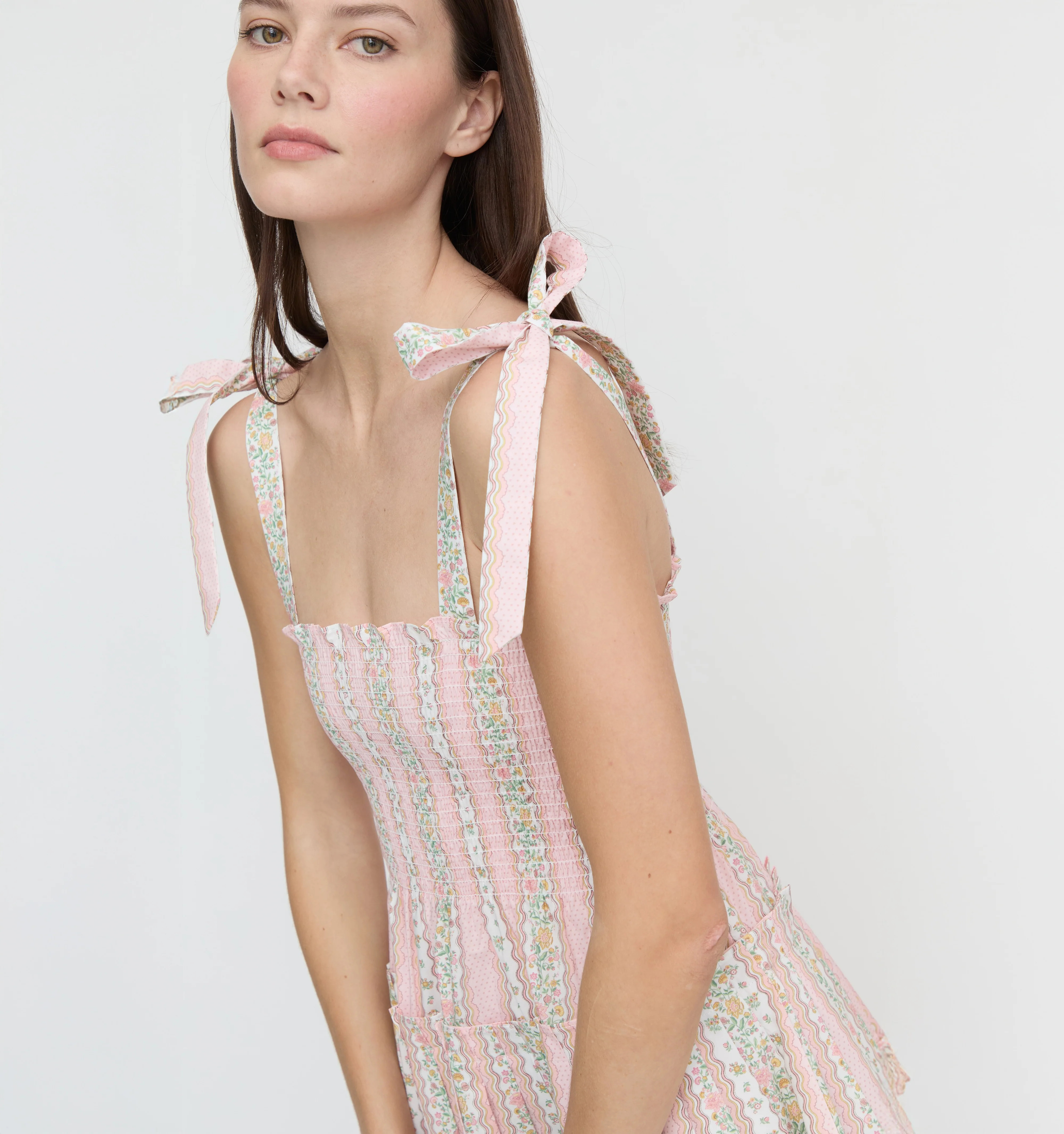 The Ribbon Charlotte Nap Dress - Poppy Block Print | Hill House Home US