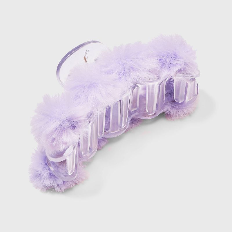 Faux Fur Claw Hair Clip - Wild Fable™ Purple | Target