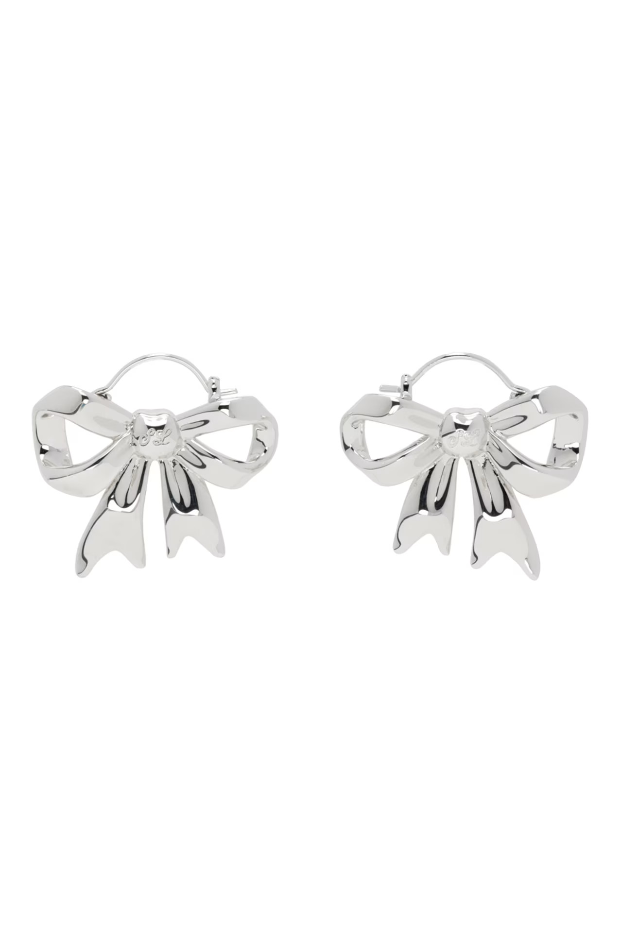 Silver Monyo Hoop Earrings | SSENSE