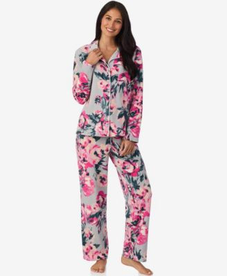 Cuddl Duds Women’s 2-Piece Stretch Fleece Long Sleeve Pajama Set - Macy's | Macy's