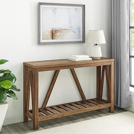 Walker Edison Modern Farmhouse Accent Entryway Table Entry Table Living Room End Table, 52 Inch, ... | Amazon (US)
