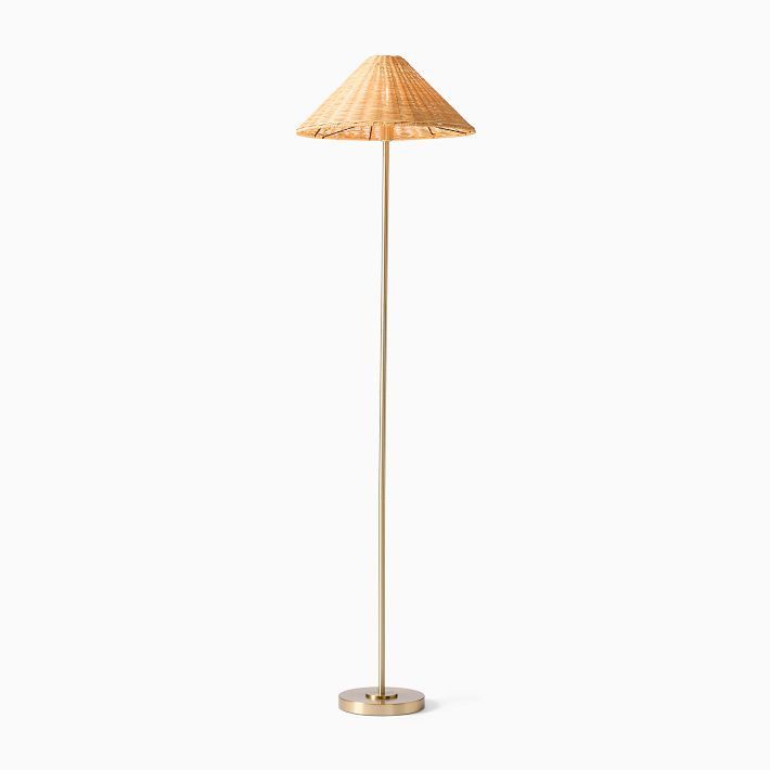 Beatrix Floor Lamp (61") - Wicker Shade | West Elm (US)