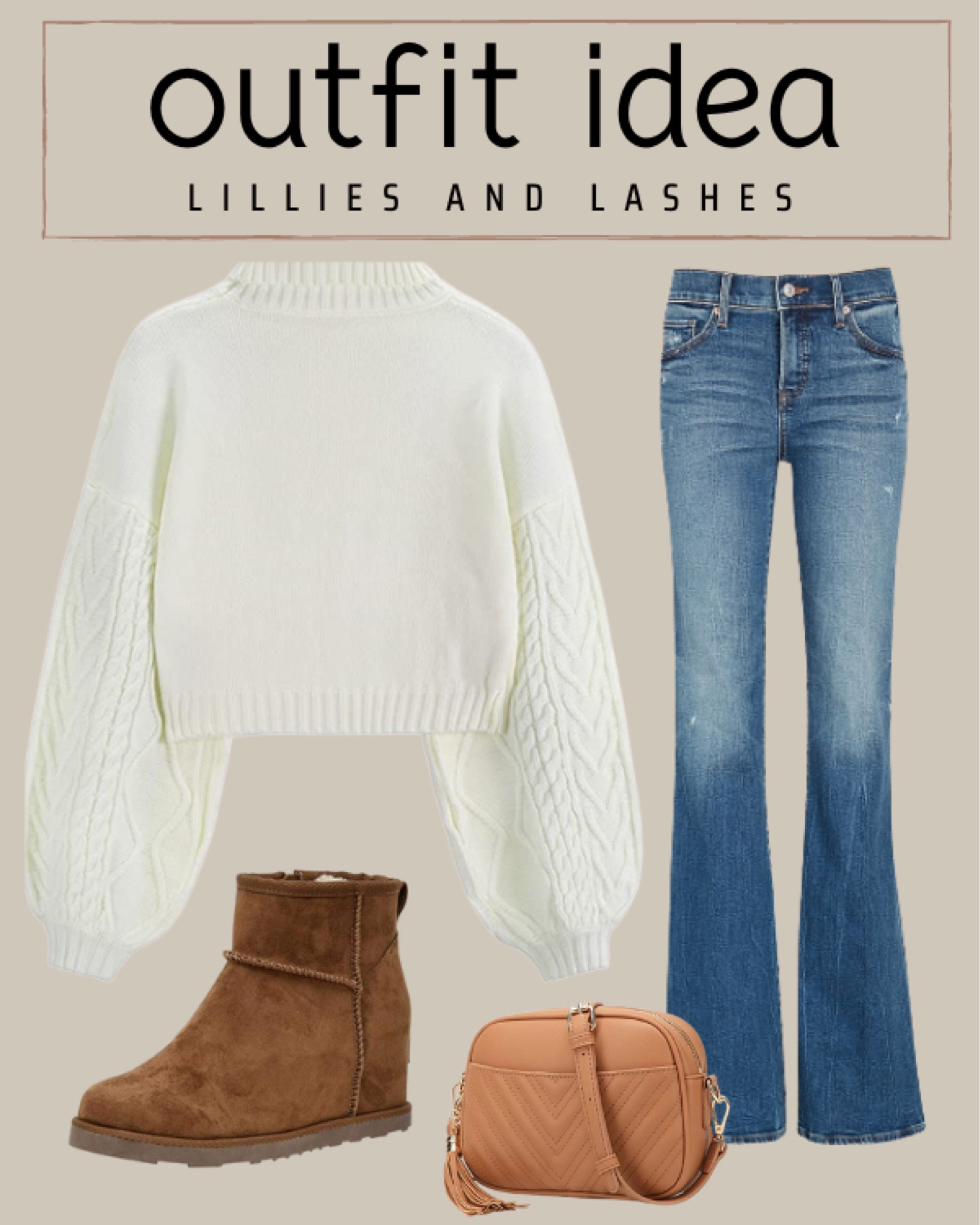 Amazon cropped sweater, express flare jeans, hidden wedge booties, crossbody bag

Fall outfit, winter outfit 

#LTKSeasonal #LTKunder100 #LTKstyletip