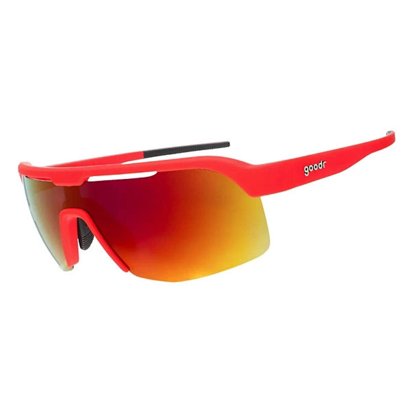 Men's Goodr Dante's Shin Splint Inferno Polarized Sunglasses Red | Scheels
