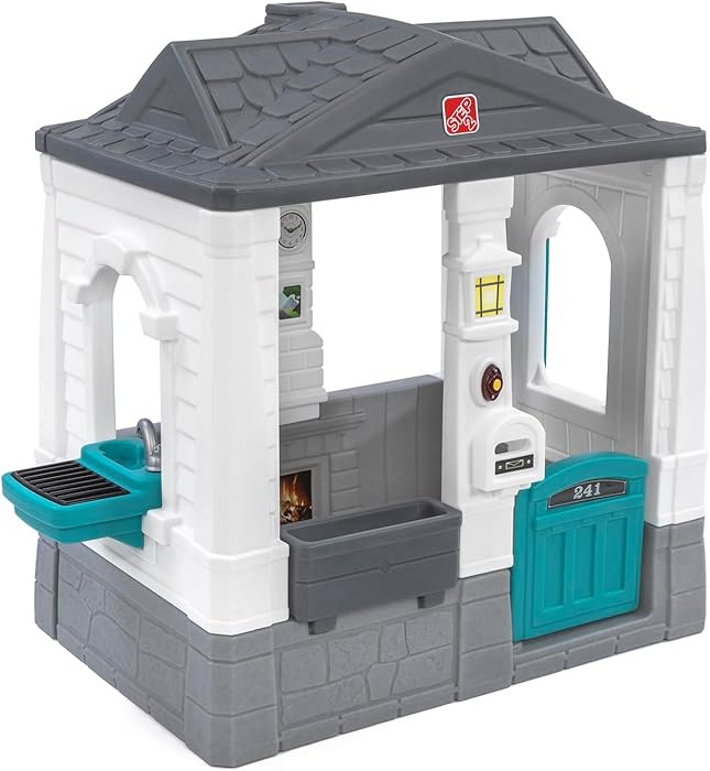 Step2 Neat & Tidy Cottage Kids Playhouse, Indoor and Outdoor Playset, Interactive Sounds, Toddler... | Amazon (US)