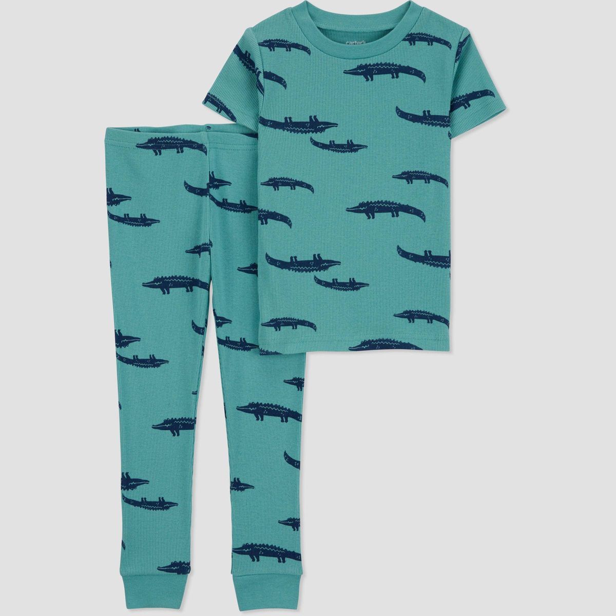 Carter's Just One You® Toddler Boys' 2pc Alligator Pajama Set - Blue/Green 12M | Target