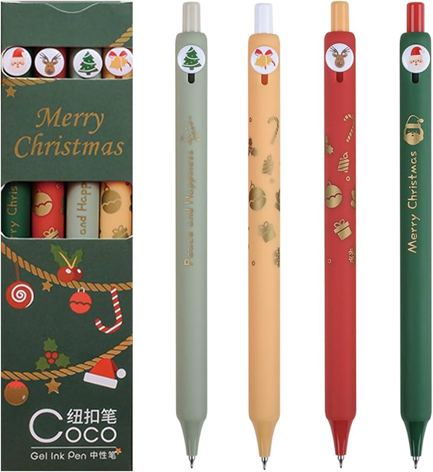 4 Pcs Gel Ink Pens Cartoon Retractable Pens Cute Animal Pen 0.5mm Ballpoint Pen Office School Sup... | Amazon (US)
