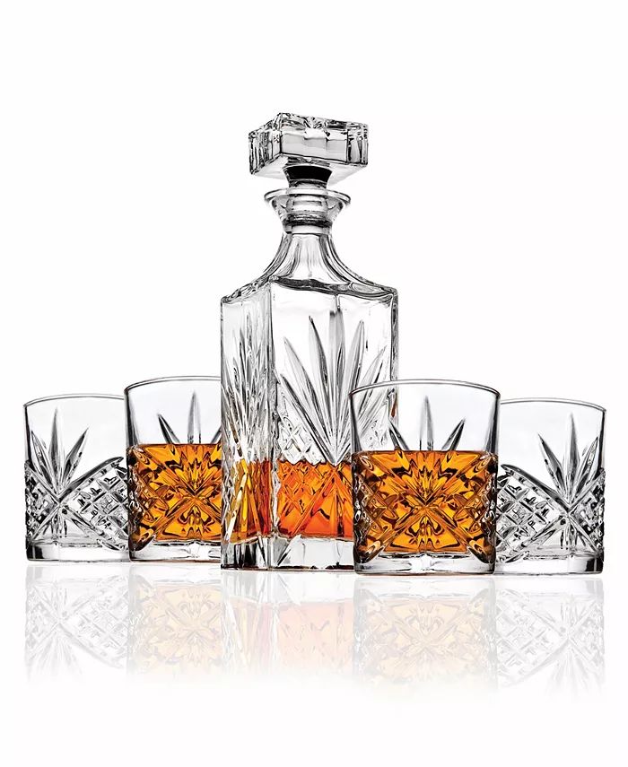 Godinger Dublin Crystal 5-Pc. Whiskey Set & Reviews - Glassware & Drinkware - Dining - Macy's | Macys (US)