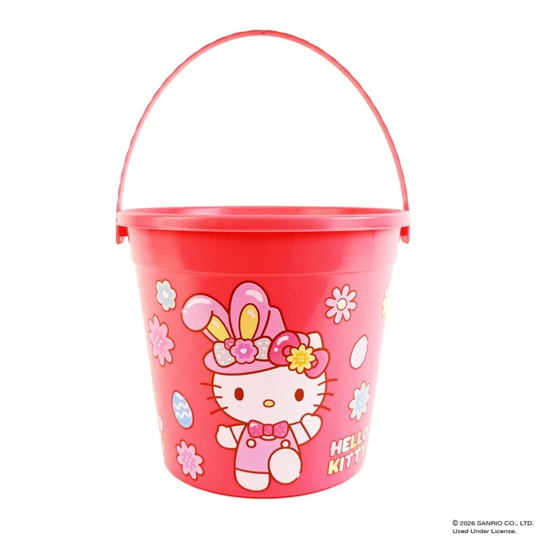 Hello Kitty Easter Plastic Pail Bucket for Indoor and Outdoor Use | Walmart (US)